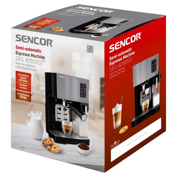 Poloautomatické Espresso SENCOR SES 4050SS-EUE3