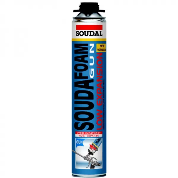 Montážní polyuretanová pěna Soudal 750ml Soudal SOUDAFOAM Gun Low Expansion