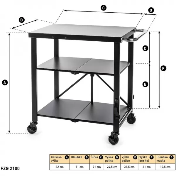 Grilovací stolek FZG 2100 Fieldmann 41025779