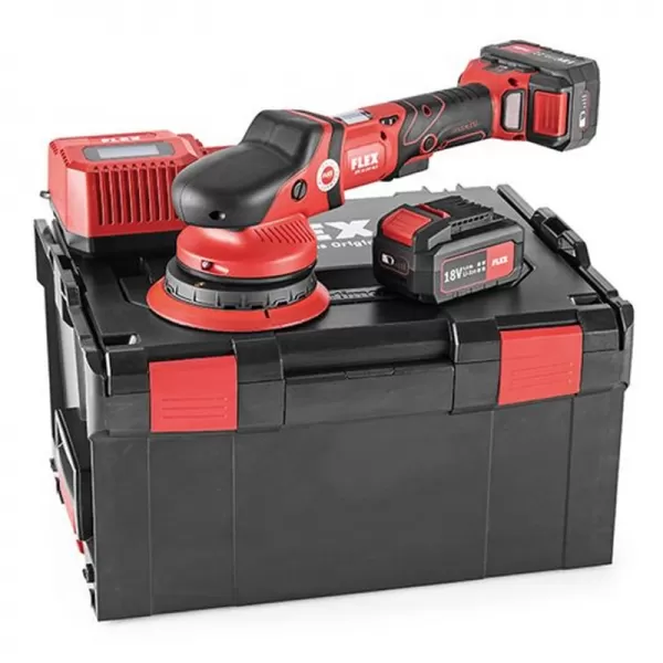 Aku excentrická leštička 18V/2x5Ah XFE 15 150 18.0-EC/5.0 Set 418099