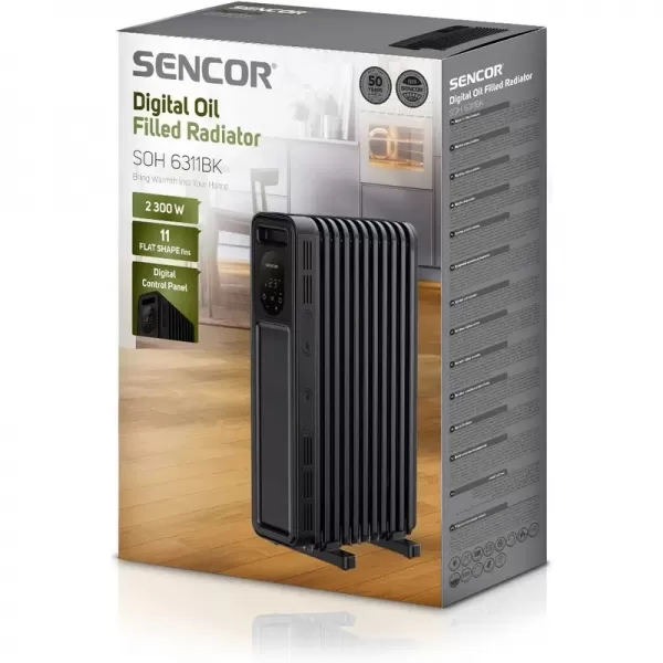 Olejový radiátor SOH 6311BK SENCOR 41024331