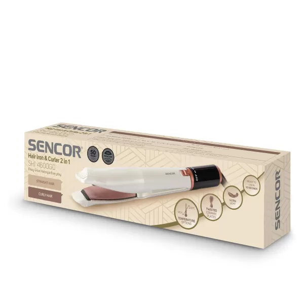 Žehlička na vlasy a kulma 2v1 SENCOR SHI 4600GD