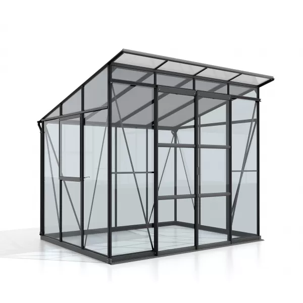 Skleník VITAVIA PLAYA 5900 sklo 3 mm + PC 6 mm černý LG4130