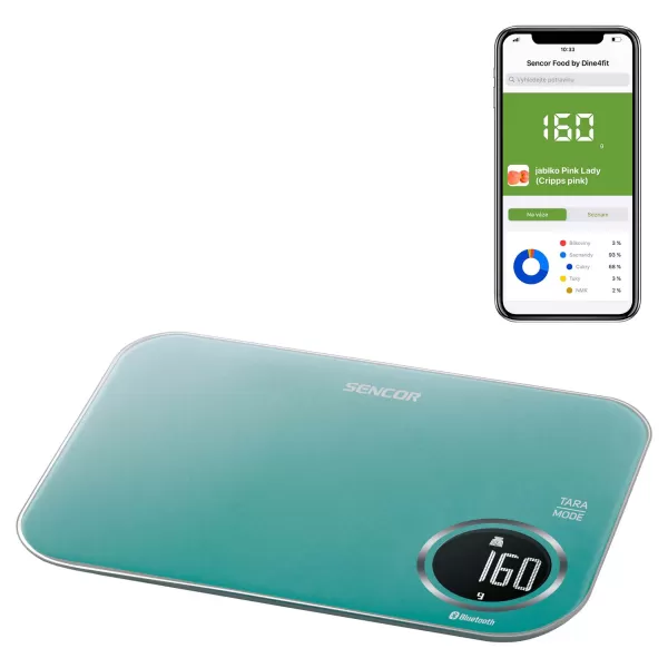 Chytrá kuchyňská váha SENCOR SKS 7071GR