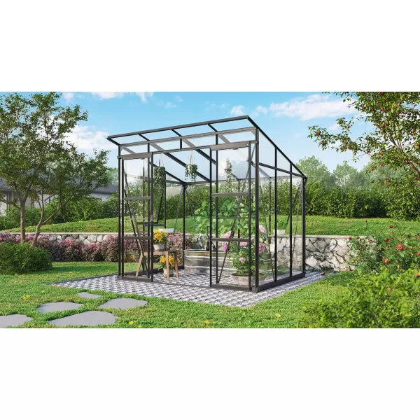 Skleník VITAVIA PLAYA 5900 sklo 3 mm + PC 6 mm černý LG4130