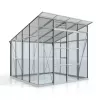 Skleník VITAVIA PLAYA 7600 sklo 3 mm + PC 6 mm stříbrný LG4131