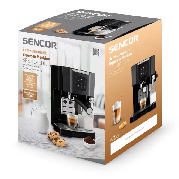 Poloautomatické Espresso SENCOR SES 4040BK