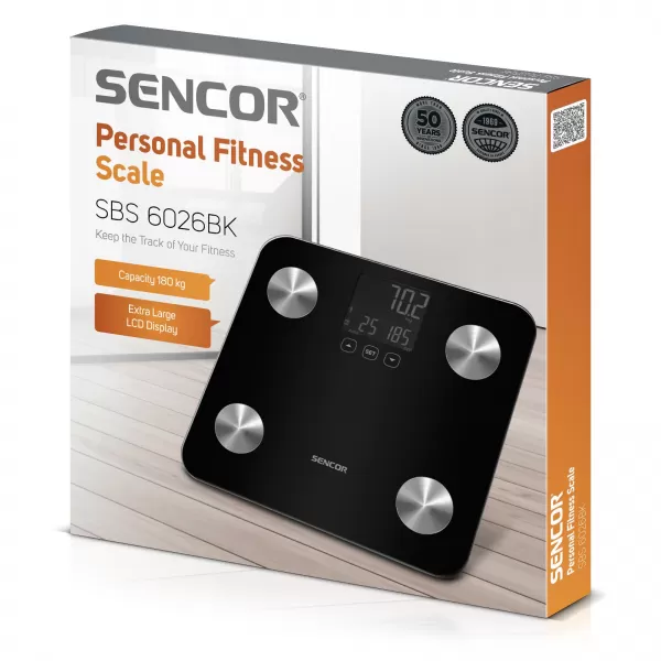 Osobní fitness váha SENCOR SBS 6026BK