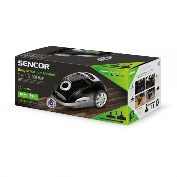 Vysavač SENCOR SVC 9000BK 4AAAA EcoPower