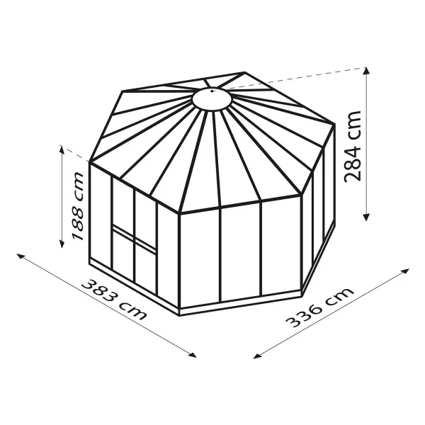 Zahradní pavilon VITAVIA HERA 9000 bílý LG4105