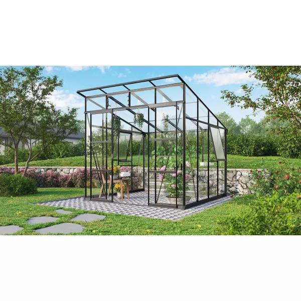 Skleník VITAVIA PLAYA 7600 sklo 3 mm + PC 6 mm černý LG4132