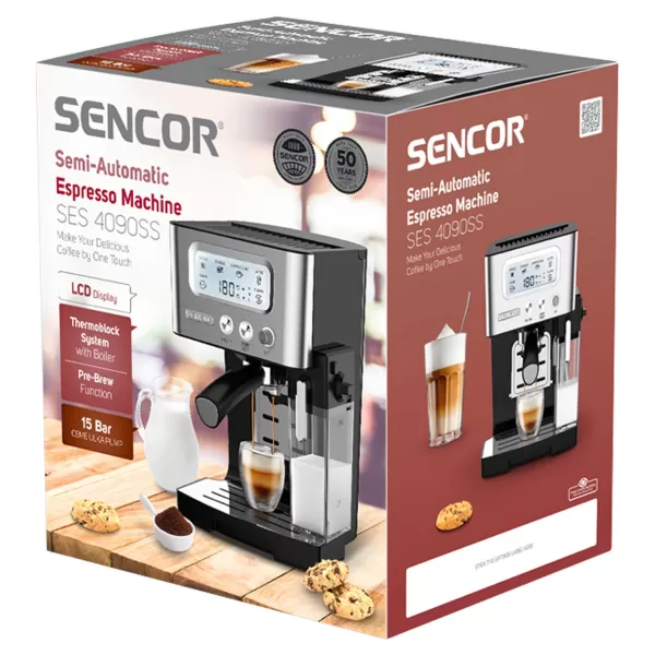 Poloautomatické Espresso SENCOR SES 4090SS