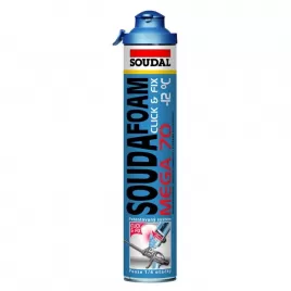 Montážní pěna pistolová Click & Fix 750ml zimní Soudal SOUDAFOAM MEGA