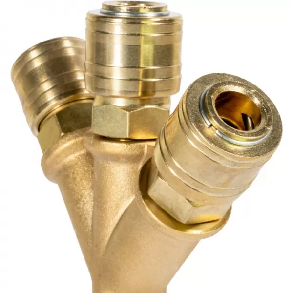 3-cestný rozdělovač vzduchu s rychlospojkami (3/8“ vnitřní závit) Güde 41138