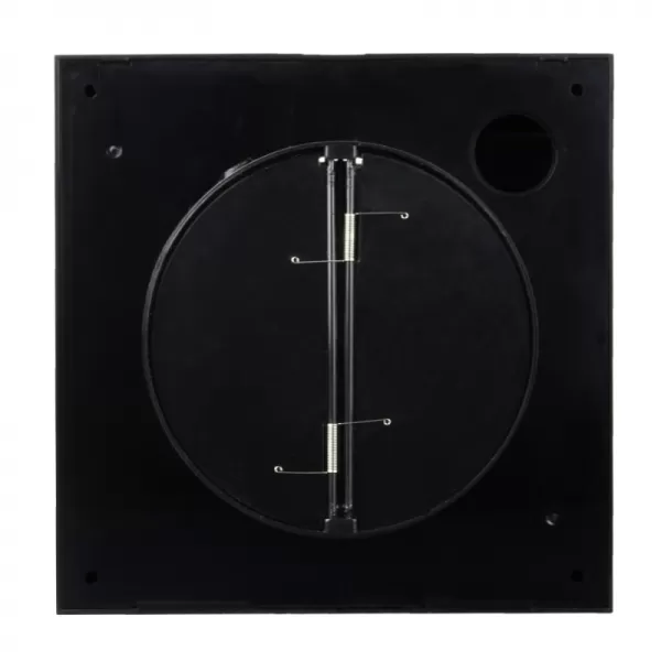 Ventilátor do koupelny axiální v černé barvě O 100 mm se zpětnou klapkou DALAP 41095