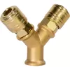 2-cestný rozdělovač vzduchu s rychlospojkami (3/8“ vnitřní závit) Güde 41136