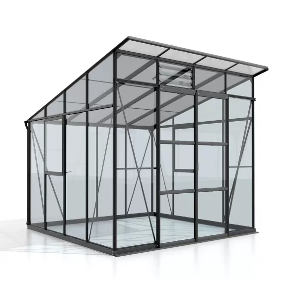 Skleník VITAVIA PLAYA 7600 sklo 3 mm + PC 6 mm černý LG4132