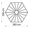 Zahradní pavilon VITAVIA HERA 9000 bílý LG4105