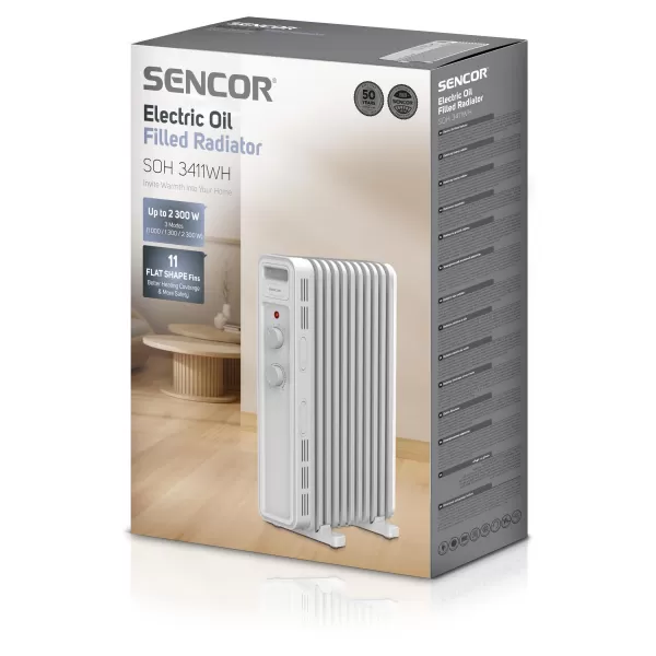 Olejový radiátor SENCOR SOH 3411WH