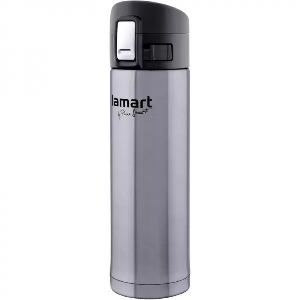 Termoska s pojistkou stříbrná Branche 0,42L LAMART LT4008
