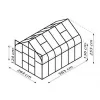Skleník VITAVIA DIANA 9900 čiré sklo 3 mm zelený LG4235