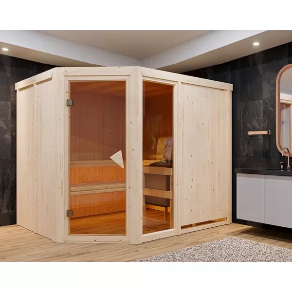 Finská sauna KARIBU FIONA 3 (49442) LG4208