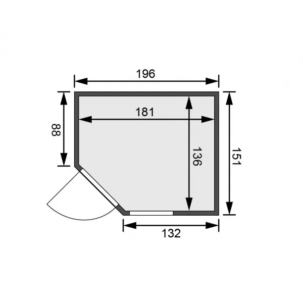 Finská sauna KARIBU FIONA 1 (59672) LG4204