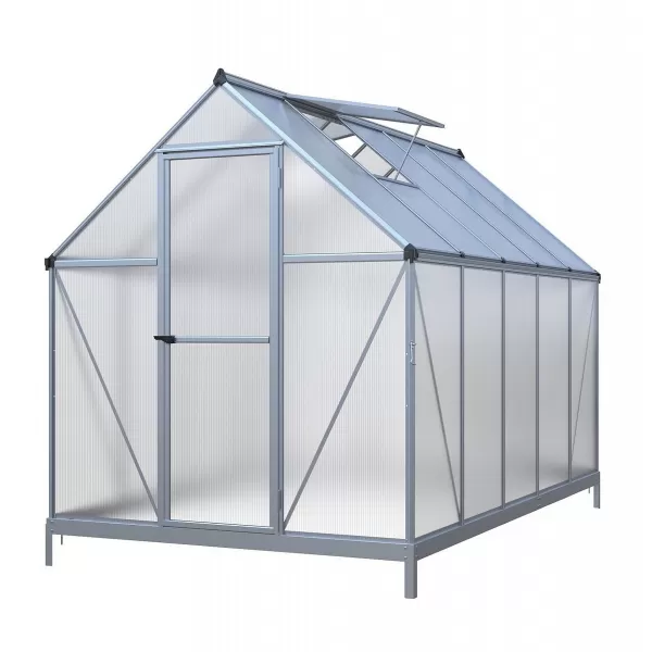 Skleník LANITPLAST SARANA 6x10 PC 4 mm stříbrný LG4272