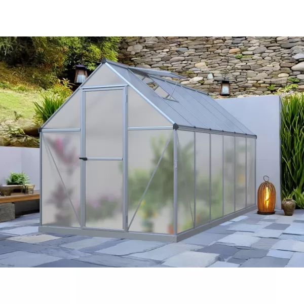 Skleník LANITPLAST SARANA 6x12 PC 4 mm stříbrný LG4276