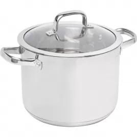 Hrnec s poklicí 24cm stříbrná Prestige LAMART LTSS2418