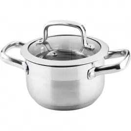 Hrnec s poklicí 16cm stříbrná Prestige LAMART LTSS1695