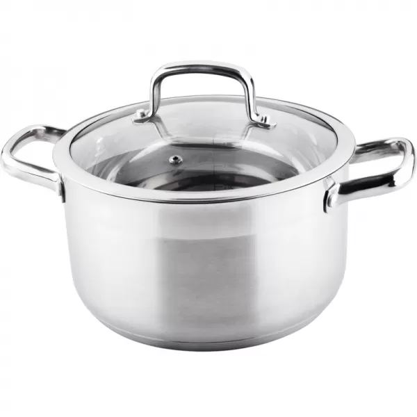 Hrnec s poklicí 24cm stříbrná Prestige LAMART LTSS2413