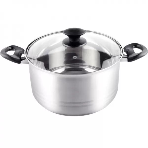 Kastrol s poklicí 24cm stříbrná LAMART LTB2413