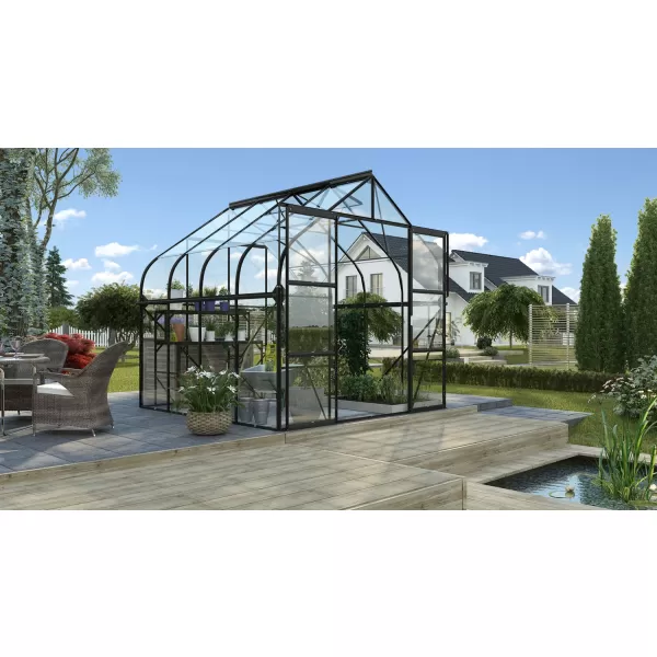 Skleník VITAVIA DIANA 6700 čiré sklo 3 mm černý LG4220