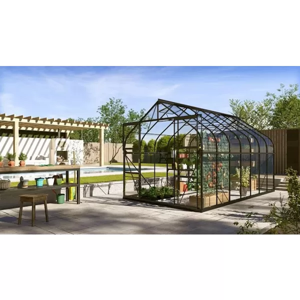 Skleník VITAVIA DIANA 11500 čiré sklo 3 mm černý LG4242