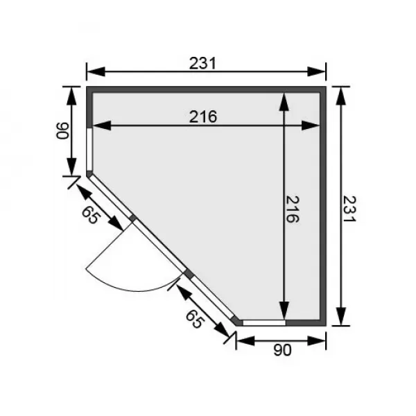 Finská sauna KARIBU ALCINDA (2503) LG4210