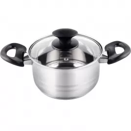 Kastrol s poklicí 16cm stříbrná LAMART LTB1695