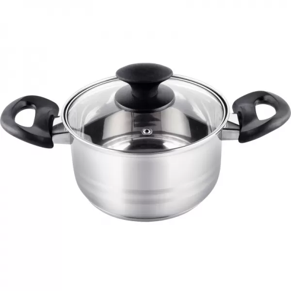 Kastrol s poklicí 16cm stříbrná LAMART LTB1695
