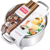 Hrnec s poklicí 18cm stříbrná Prestige LAMART LTSS1810
