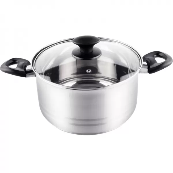 Kastrol s poklicí 22cm stříbrná LAMART LTB2212