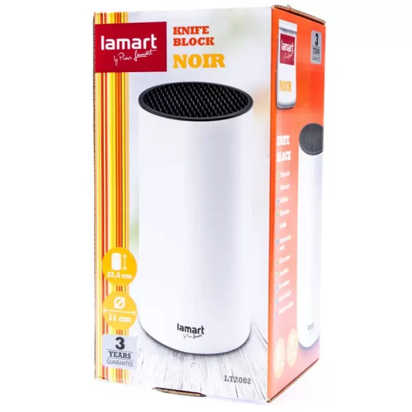 Blok na nože 22,5cm bílý LAMART LT2082