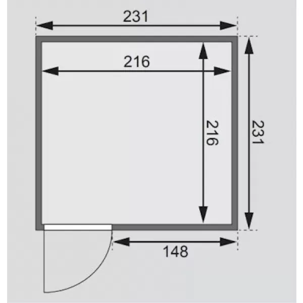 Finská sauna KARIBU ARVIKA (6197) LG4261