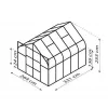 Skleník VITAVIA DIANA 8300 PC 4 mm černý LG4227