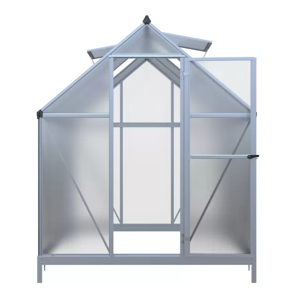 Skleník LANITPLAST SARANA 6x8 PC 4 mm stříbrný LG4275