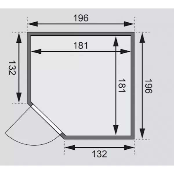 Finská sauna KARIBU KOTKA (6194) LG4258