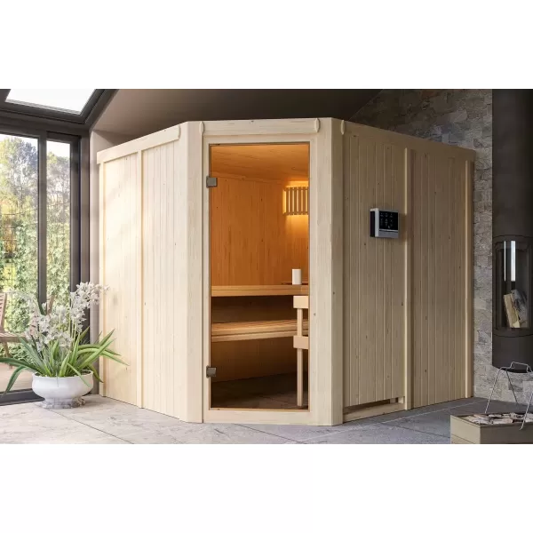 Finská sauna KARIBU HORNA (6196) LG4260