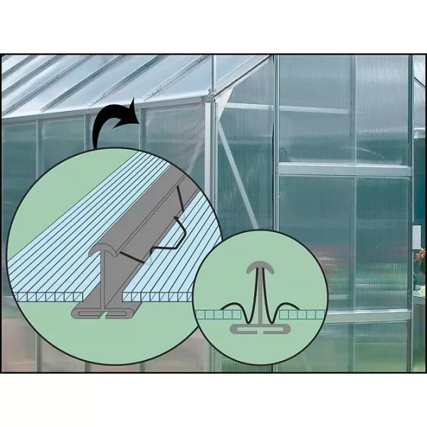 Skleník VITAVIA DIANA 8300 PC 4 mm stříbrný LG4225