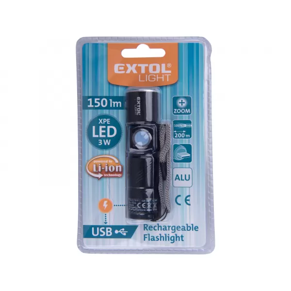 Svítilna 150lm XPE 3W LED EXTOL LIGHT 43135