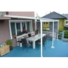 Hliníková pergola LANITPLAST WALL 53 FSX bílá + čirý PC LG4319