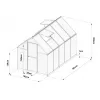 Skleník LANITPLAST SARANA 6x10 PC 4 mm černý LG4333